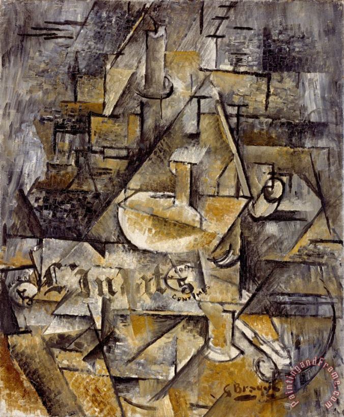 Le Bougeoir [the Candlestick] painting - Georges Braque Le Bougeoir [the Candlestick] Art Print